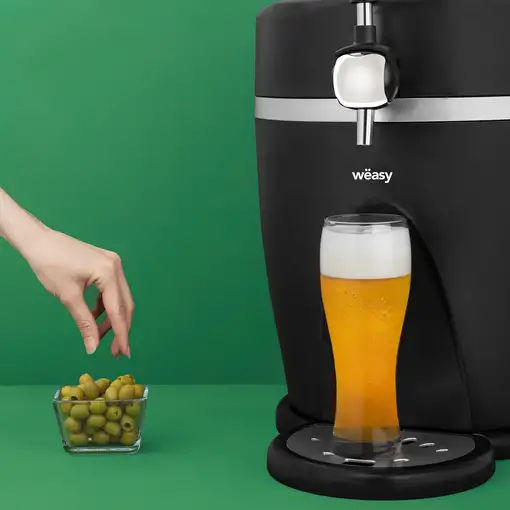 Dispensador cerveza Wëasy PINT568 5L, cerveza de barril fría en casa con 60W