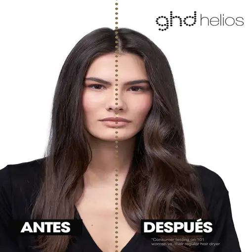 Secador de pelo profesional negro 2200W, 2 niveles de temperatura, Helios GHD