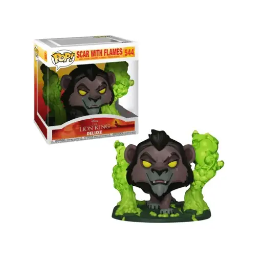 Figura Funko Pop! Disney El Rey León Scar en llamas Modelo 544 | 38929