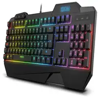 Krom Krusher teclado Ratón incluido Juego USB Negro