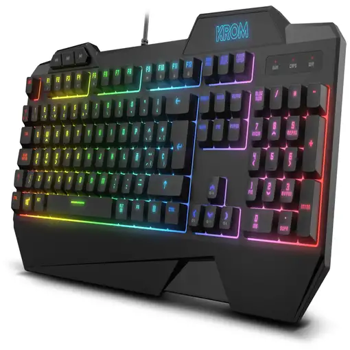 Krom Krusher teclado Ratón incluido Juego USB Negro
