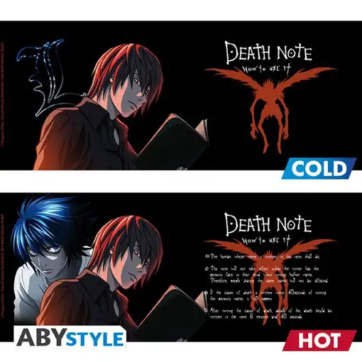 Taza Térmica de Cerámica Abystyle Death Note Modelo L & Light