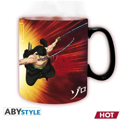 Taza Térmica de Cerámica Abystyle One Piece Modelo Zoro y Sanji