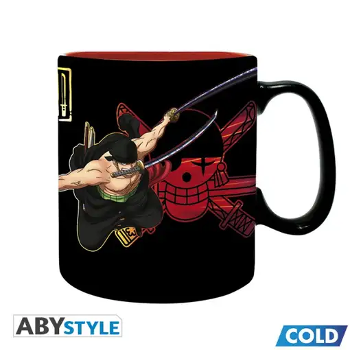 Taza Térmica de Cerámica Abystyle One Piece Modelo Zoro y Sanji