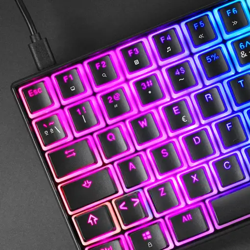 Mars Gaming MKULTRA Teclado Mecánico Negro RGB Compacto 96% Switch Outemu SQ Azul