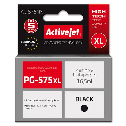 Activejet AC-575NX cartucho de tinta 1 pieza(s) Compatible Alto rendimiento (XL) N