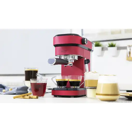 Cafeteras express Semi-automática Rojo 1.2 L 2 cups 01583 CECOTEC