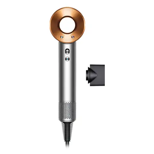 Secador de pelo iónico, 1600W, cobre/niquel, HD07 Supersonic DYSON