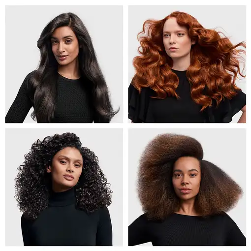 Moldeador multistyler y secador Amber Silk, HS08 Airwrap ID Curly + Coily DYSON