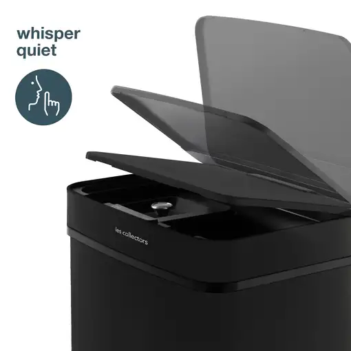 Papelera Reciclaje 3 Compartimentos, 69L Les Collectors N°1015, Cierre Automático