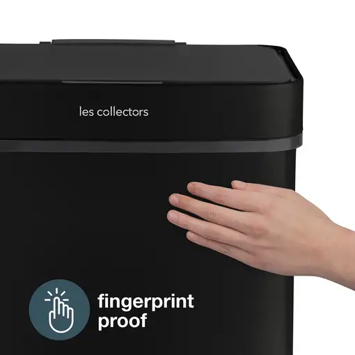 Papelera Reciclaje 3 Compartimentos, 69L Les Collectors N°1015, Cierre Automático