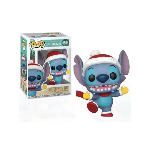 Figura Funko Pop! Disney Lilo y Stitch Stitch con Gorro Modelo 1503 | 80037