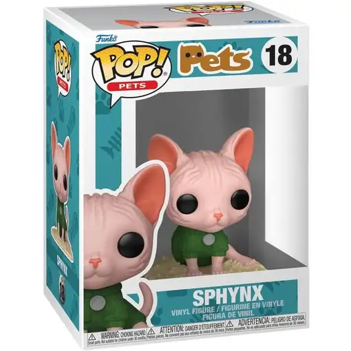 Figura Funko Pop! Pets Mascotas Sphynx Modelo 18 | 88329