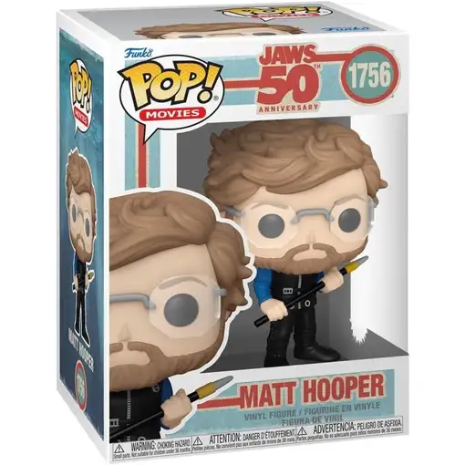 Figura Funko Pop! Películas Tiburón 50 Aniversario Matt Hooper Modelo 1756 | 8436