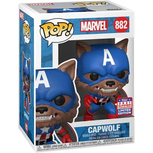 Figura Funko Pop! Marvel Capwolf Modelo 882 | 55506 Edición Limitada