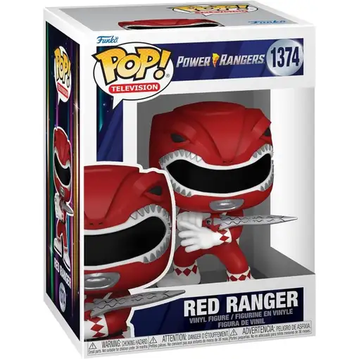 Figura Funko Pop! Power Rangers Rojo 30 Aniversario Modelo 1374 | 72157
