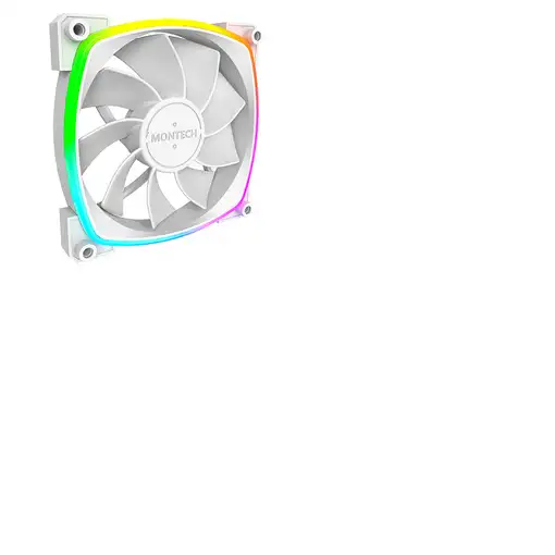 Montech RX120 PWM Carcasa del ordenador Ventilador 12 cm Blanco 3 pieza(s)