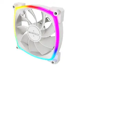 Montech RX120 PWM Carcasa del ordenador Ventilador 12 cm Blanco 3 pieza(s)