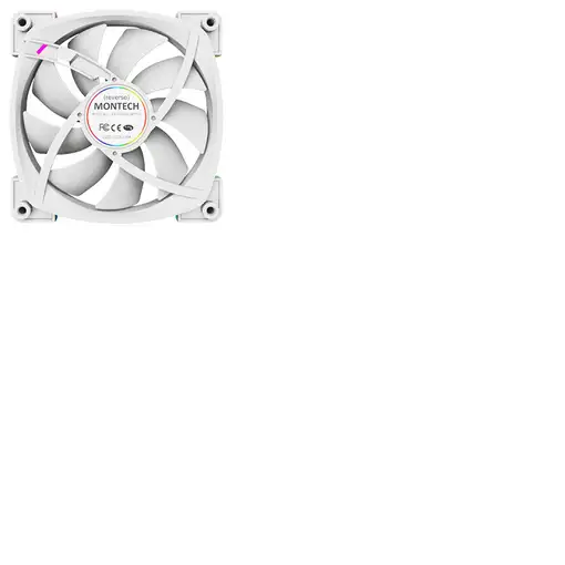 Montech RX120 PWM Carcasa del ordenador Ventilador 12 cm Blanco 3 pieza(s)