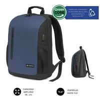 SUBBLIM Nomad Xpand Air Padding mochila City backpack Azul Poliéster reciclado SUBBLIM Nomad Xpand Air Padding mochila City backpack Azul Poliéster reciclado