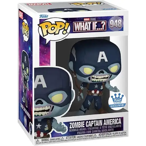 Figura Funko Pop! Marvel What If ...? Zombie Capitán América Modelo 948 | 58254