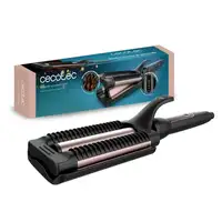 Cecotec RitualCare 1000 Summer Waves Plancha de pelo Caliente Negro, Rosa claro