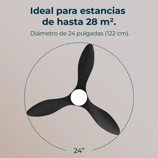 Cecotec Ventilador de techo con luz EnergySilence Aero 5200 Black