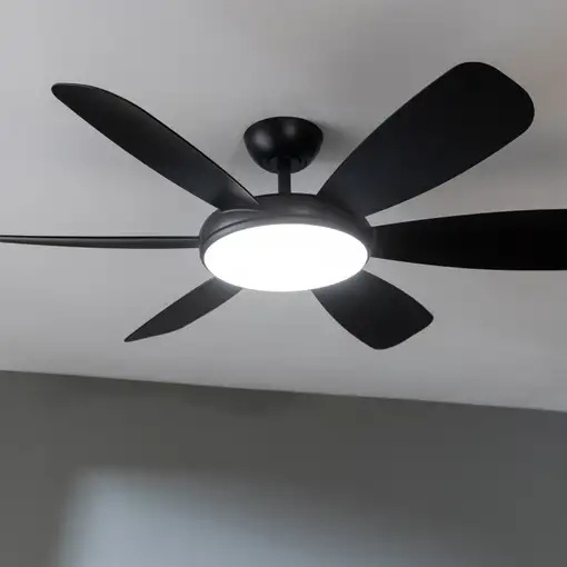 Cecotec Ventilador de techo con luz EnergySilence Aero 5200 Black Pro