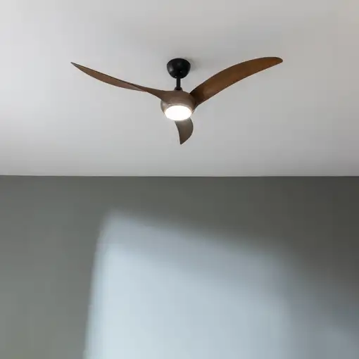 Cecotec Ventilador de techo con luz EnergySilence Aero 5295 DarkWood