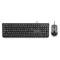 NGS Cocoa Kit, AZERTY, FR teclado Ratón incluido Universal USB Francés Negro