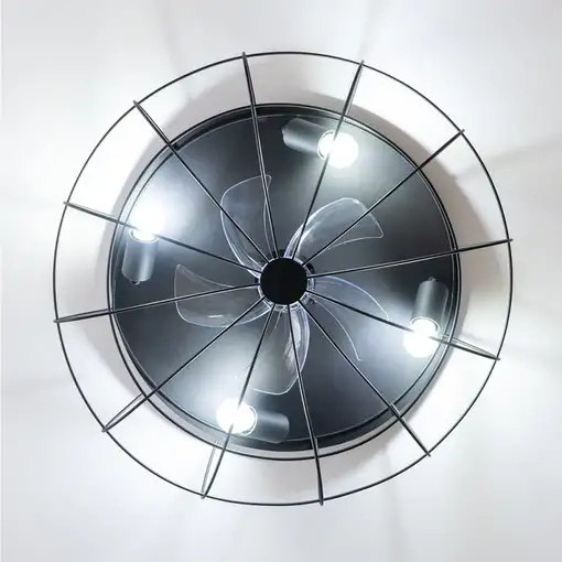 Cecotec Ventilador de techo con luz EnergySilence LampAero 600 Iron Design