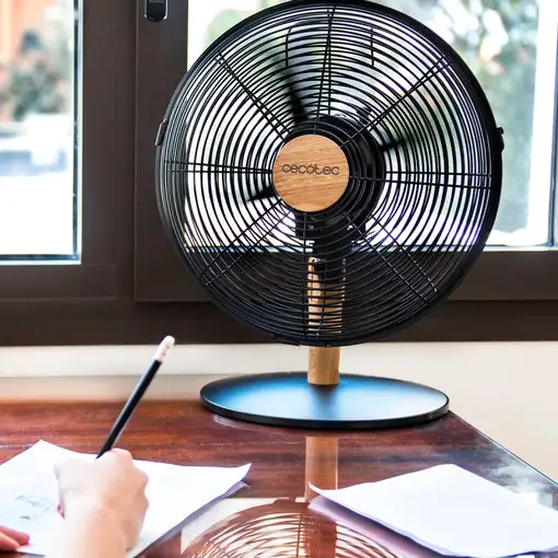 Cecotec Ventilador de sobremesa EnergySilence 600 WoodDesk