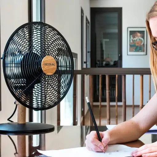 Cecotec Ventilador de sobremesa EnergySilence 600 WoodDesk