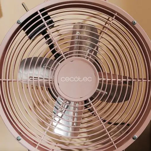 Cecotec Ventilador de sobremesa EnergySilence 400 RetroDesk Pink