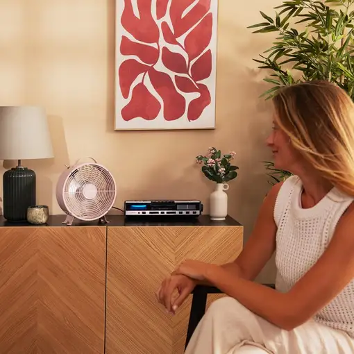 Cecotec Ventilador de sobremesa EnergySilence 400 RetroDesk Pink
