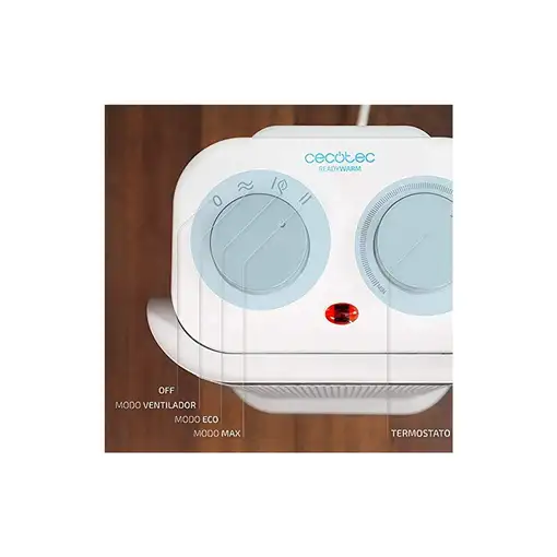 Cecotec 05311 calefactor eléctrico Interior Acero inoxidable, Blanco 2000 W