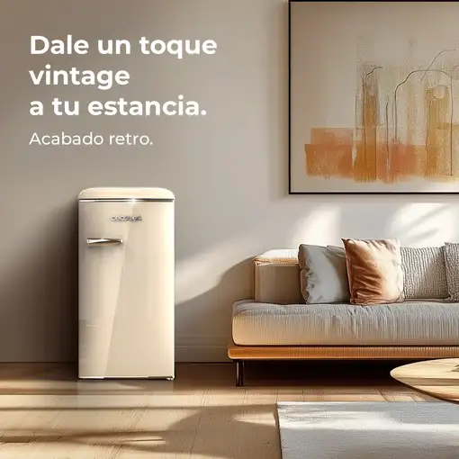 Cecotec Bolero CoolMarket TT Origin 95 nevera combi Independiente 95 L Beige
