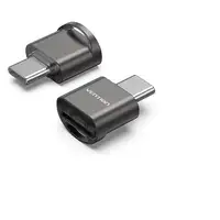 Vention CLMH0 lector de tarjeta USB 2.0 Type-C Gris