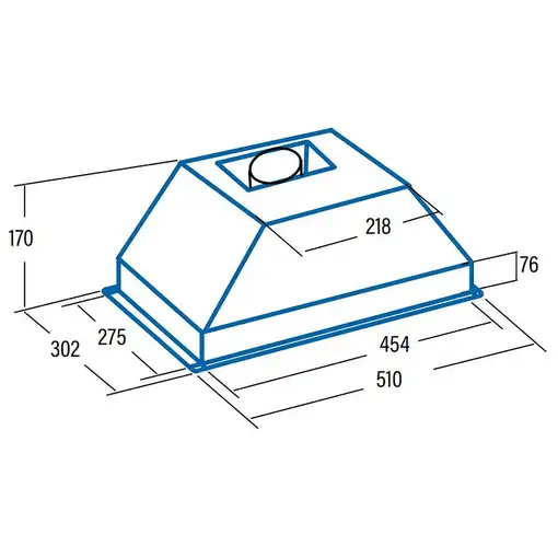 CATA G 45 X Encastrada Acero inoxidable 335 m³/h