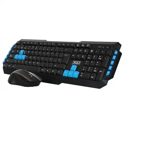 3GO COMBODRILEW2 teclado Ratón incluido Universal RF inalámbrico QWERTY Español Ne