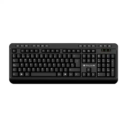 TALIUS KB503 teclado Oficina USB QWERTY Inglés, Español Negro