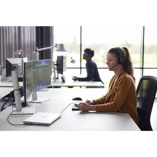 HP Poly Auriculares estéreo Poly EncorePro 525 USB-A con certificación para Micros