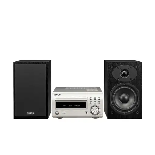 Denon D-M41 Minicadena de música para uso doméstico 60 W Plata Denon D-M41 Minicadena de música para uso doméstico 60 W Plata
