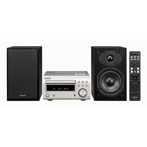 Denon D-M41 Minicadena de música para uso doméstico 60 W Plata