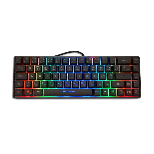 Deep Gaming mini TM065 teclado Juego USB QWERTY Español Negro