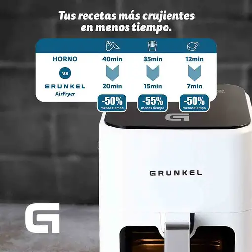 Freidora de aire 4 L Blanco WHITEEASYFRYER GRUNKEL