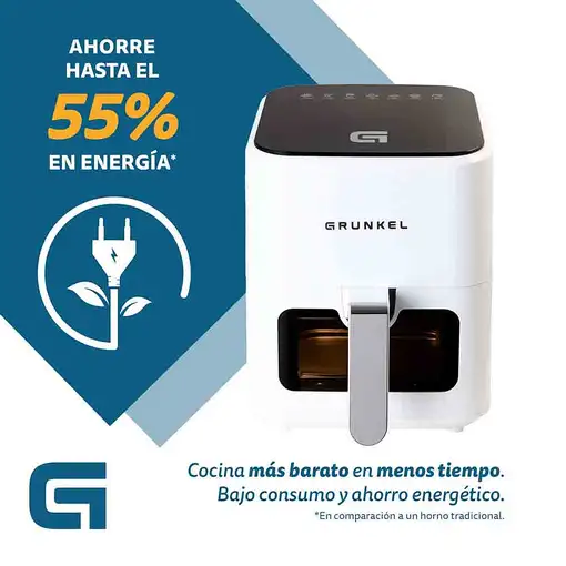 Freidora de aire 4 L Blanco WHITEEASYFRYER GRUNKEL