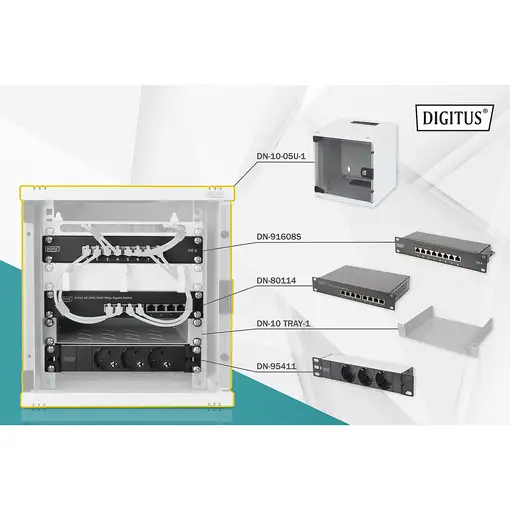 Digitus Juego de red 254 mm (10")