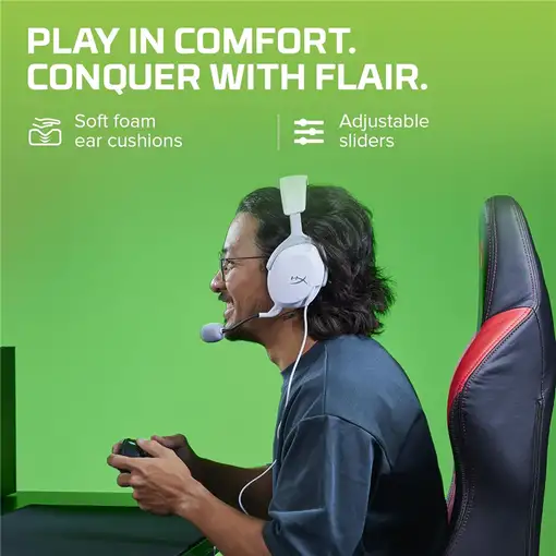 Auriculares gaming HyperX CloudX Stinger 2 Core para Xbox en color blanco