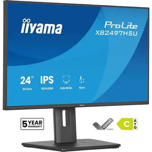 iiyama ProLite XB2497HSU-B1 pantalla para PC 60,5 cm (23.8") 1920 x 1080 Pixeles